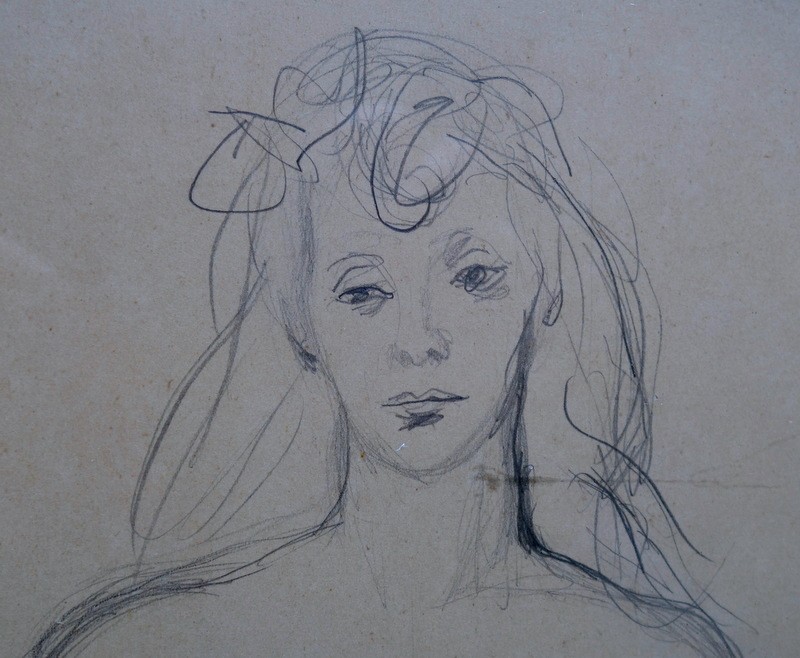 "FEMME NUE " Dessin par André MARCHAND -photo-4