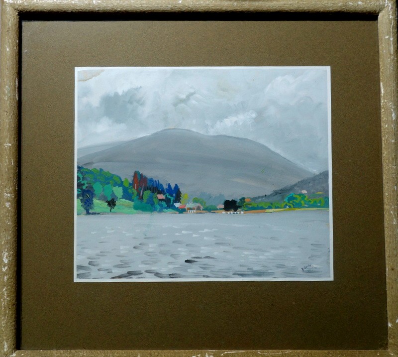 "gerardmer" Gouache By Yves Becherand ...1949-photo-2