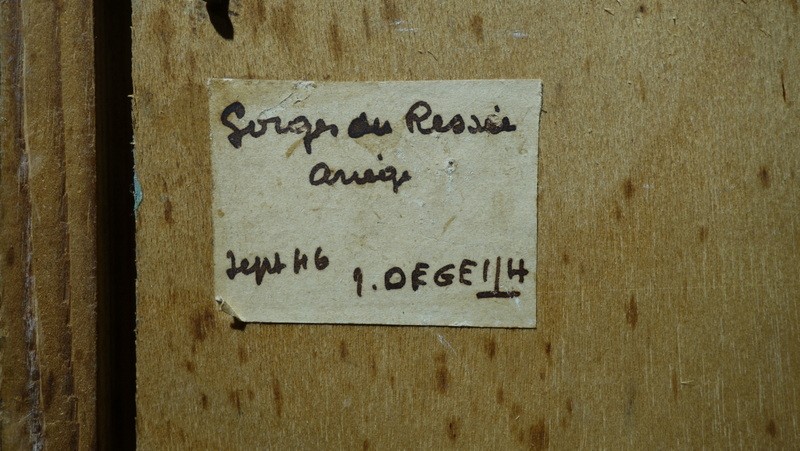 "GORGES  du RESSU (?)" par Jean DEGEILH ...ARIEGE 1946-photo-2
