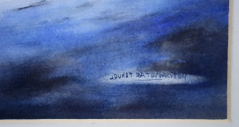 "the Skiers" Watercolor By L.durot-ratovoarison -photo-4