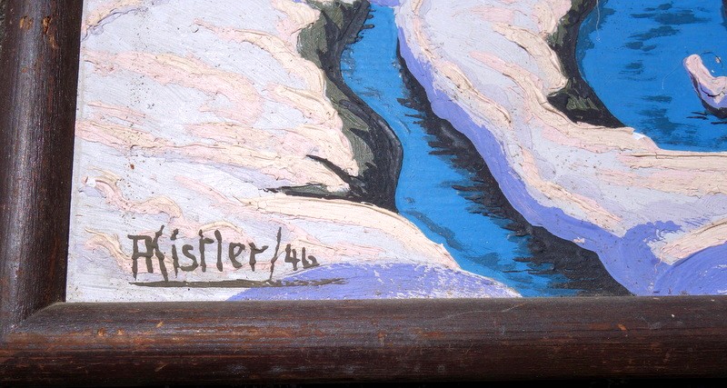 "winter Landscape" By R. Kistler ...1946-photo-1