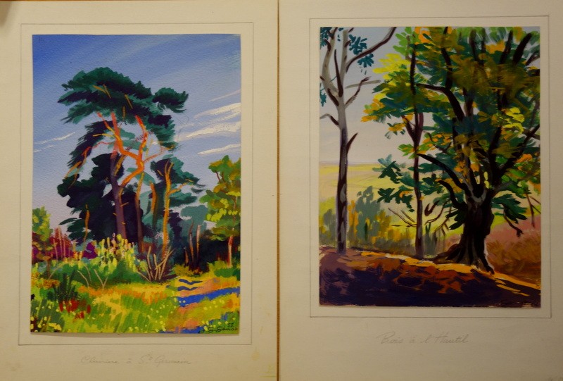 "trees" At l'Hautil And St Germain By G.genot ..1954/55