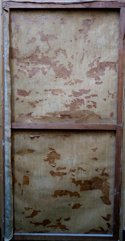 "angels In The Marsh" Very Large Art Nouveau Painting Circa 1900-photo-8