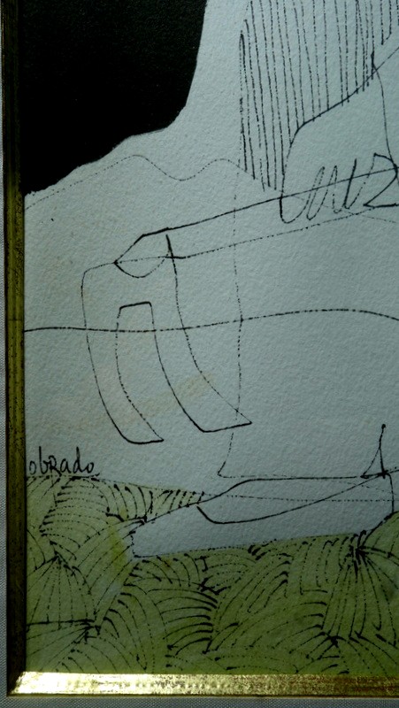 "PAYSANS " Sérigraphie par Pedro SOBRADO (Espagnol)-photo-4