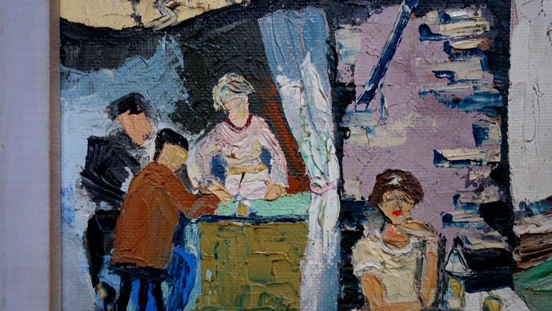 "PETIT BAR en ETE " par Gerhard FREITAG (Allemand) vers 1950/60-photo-4