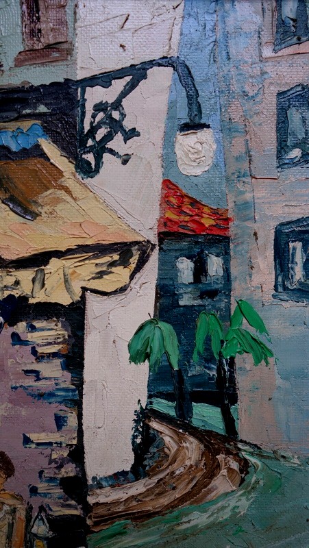 "PETIT BAR en ETE " par Gerhard FREITAG (Allemand) vers 1950/60-photo-1