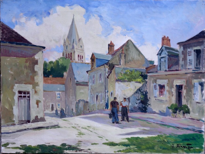 "MEUNG sur LOIRE" par Henri SCHEAFFER vers 1950/60-photo-2