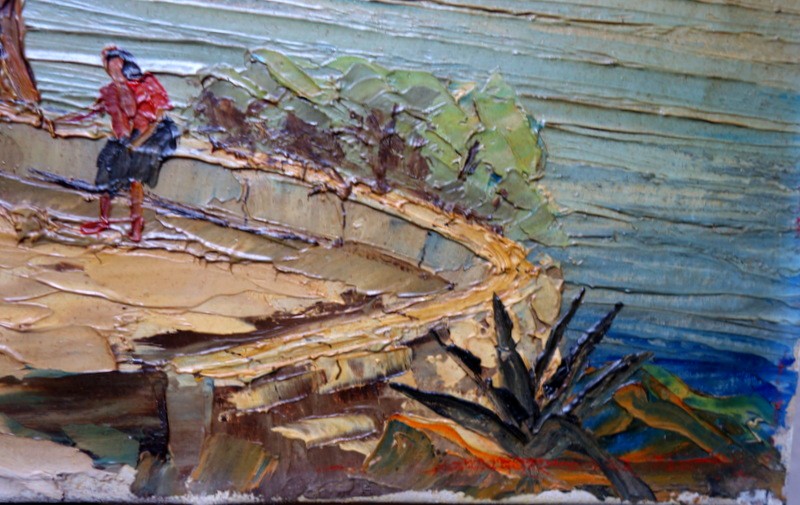 2  PAYSAGES "BORD de MEDITERRANEE" Louis VIGON ..1950/60-photo-4