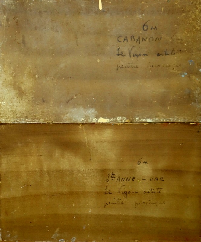 2  PAYSAGES "BORD de MEDITERRANEE" Louis VIGON ..1950/60-photo-7