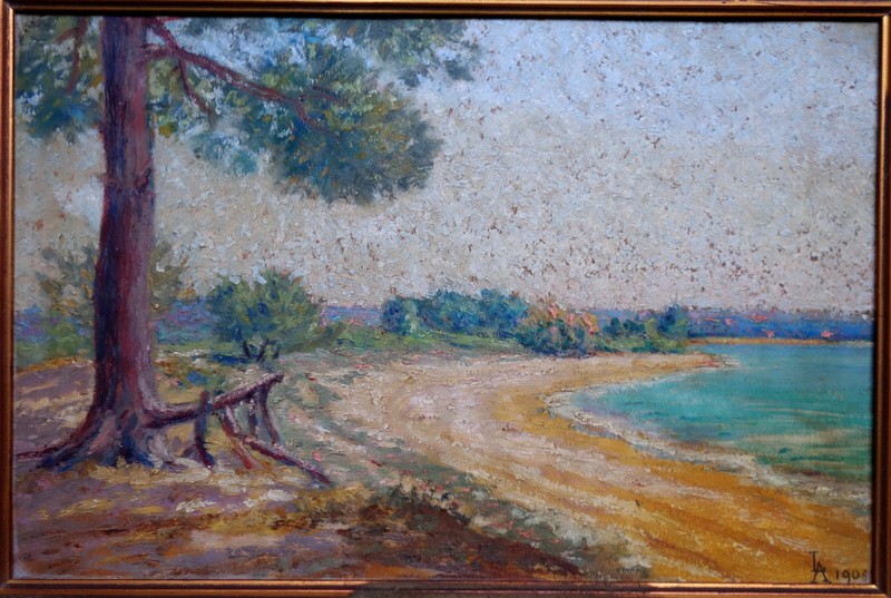 "Le Pin sur la PLAGE " Monogramme L.A .....1906-photo-2
