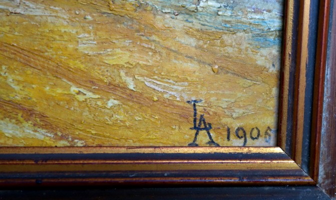 "Le Pin sur la PLAGE " Monogramme L.A .....1906-photo-1