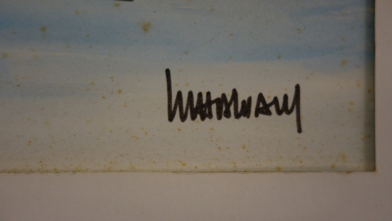 "COLLIOURE " Aquarelle de Marcel HALNAUT vers 1960/65-photo-3