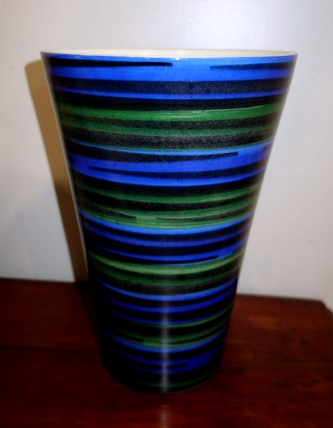 "VASE CONIQUE "  Faïencerie  de SAINT CLEMENT vers 1950/60-photo-3