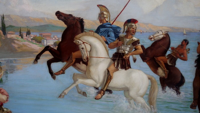 "Le RETOUR de la CAVALERIE" par André-Pierre LUPIAC vers 1930-photo-2