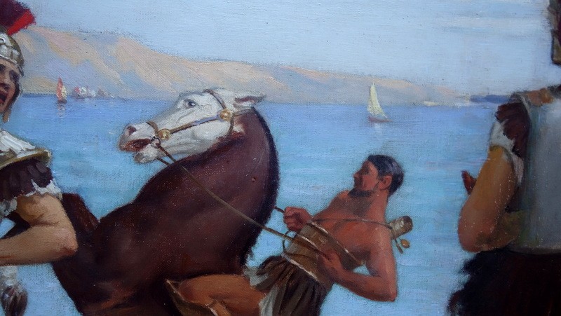 "Le RETOUR de la CAVALERIE" par André-Pierre LUPIAC vers 1930-photo-6