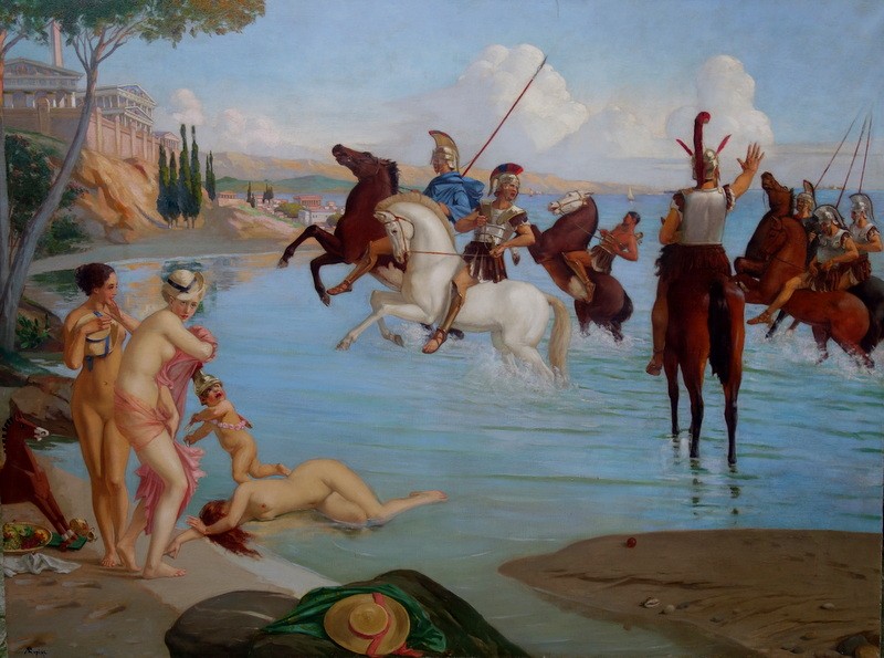 "Le RETOUR de la CAVALERIE" par André-Pierre LUPIAC vers 1930