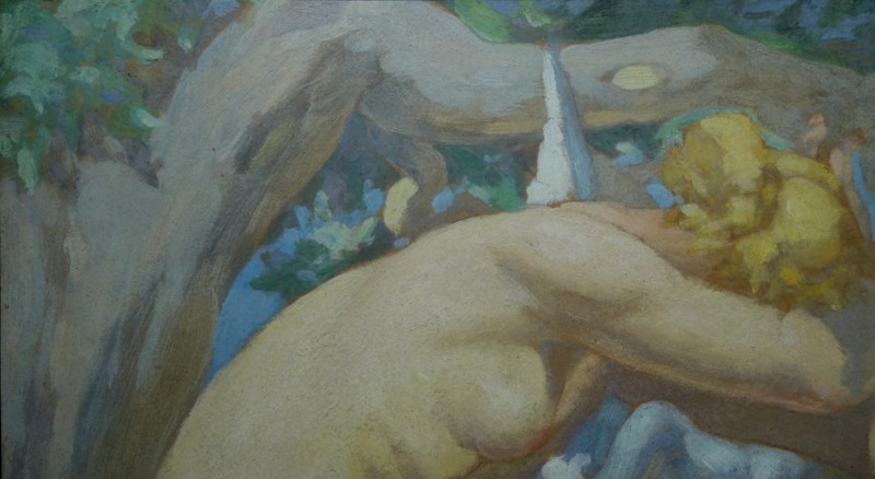 "leda And The Swan" By André-pierre Lupiac Circa 1930-photo-8