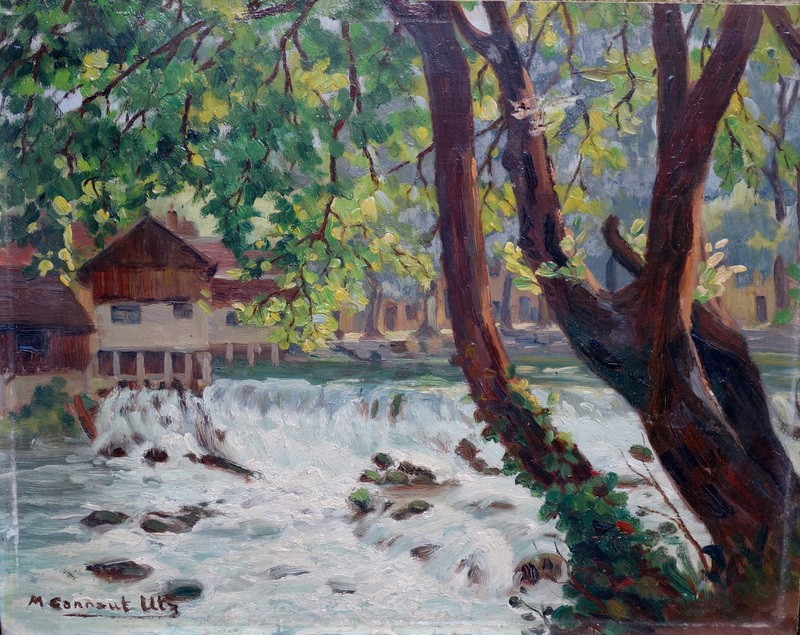 "BORD de RIVIERE" Lieu Illisible par M.CANAUT-UTZ 