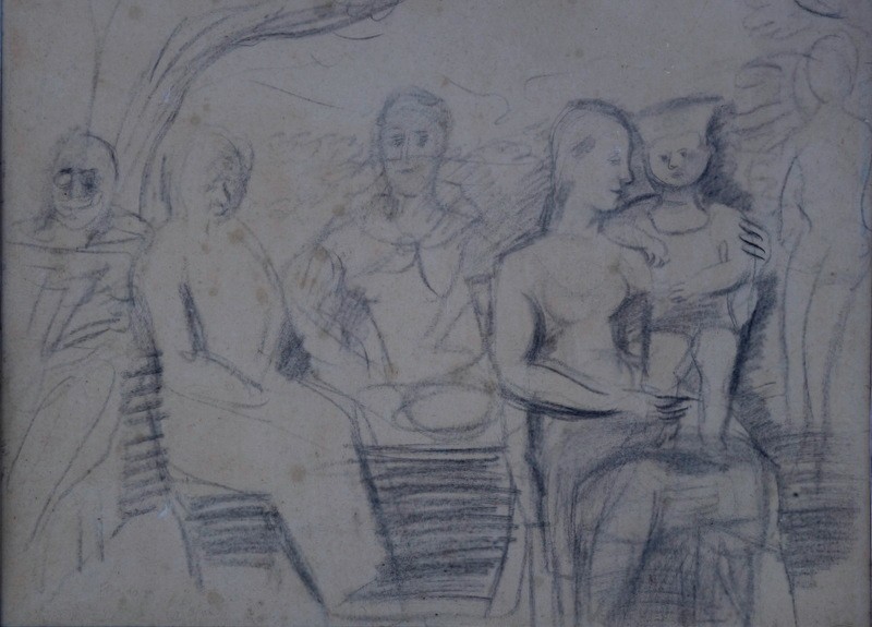 "family In Florida" Drawing By Louis Latapie ...1929-photo-2