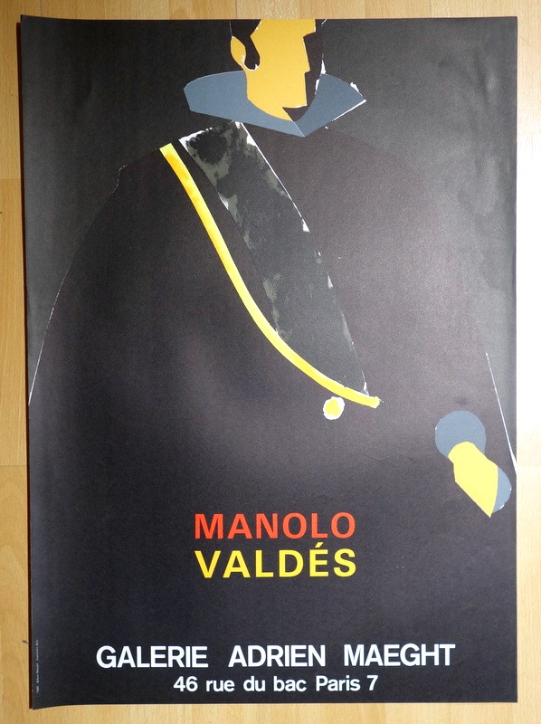 Poster "felipe Iv" Manolo Valdes... Maeght Gallery 1986