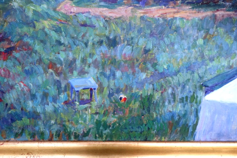 "DANS le JARDIN" par E.KOSEGARDEN (Suédois) vers 1930-photo-4