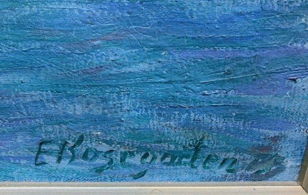 "DANS le JARDIN" par E.KOSEGARDEN (Suédois) vers 1930-photo-4