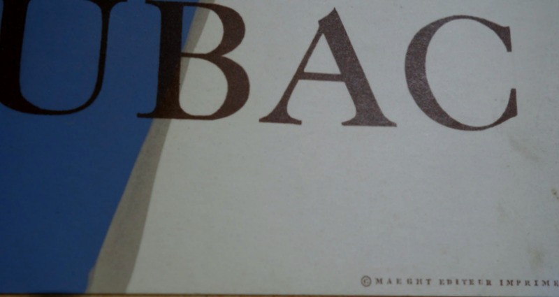 Affiche "Raoul UBAC" Galerie MAEGHT ...1961-photo-2