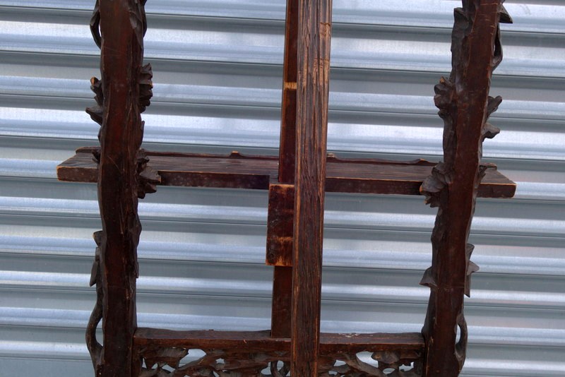 Grand "CHEVALET FORET NOIRE" ......Feuilles CHENE et LIERRE-photo-4