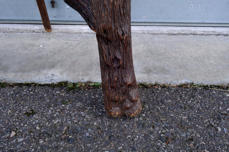 Grand "CHEVALET FORET NOIRE" ......Feuilles CHENE et LIERRE-photo-5