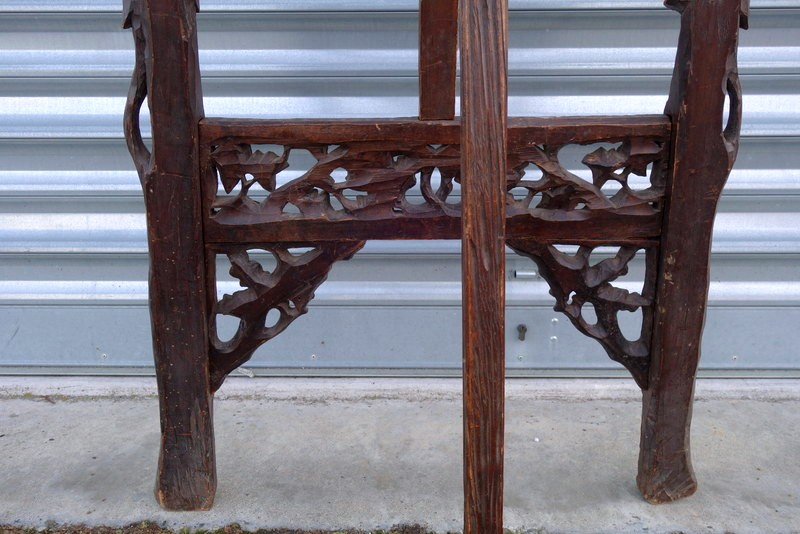 Grand "CHEVALET FORET NOIRE" ......Feuilles CHENE et LIERRE-photo-6