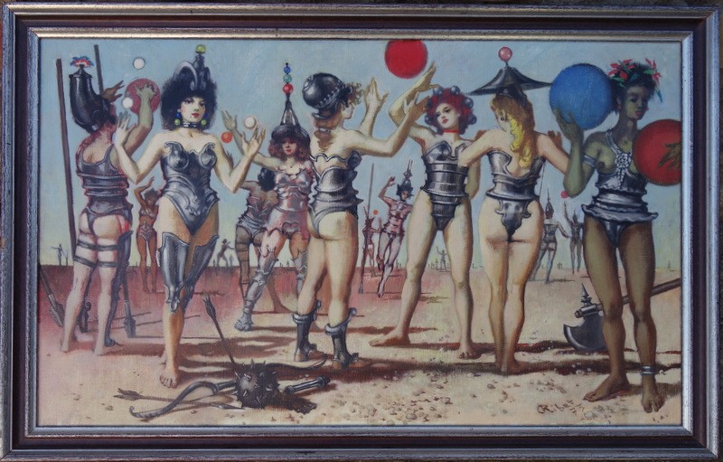 "the Amazons" By Antoine Ribet ...1973