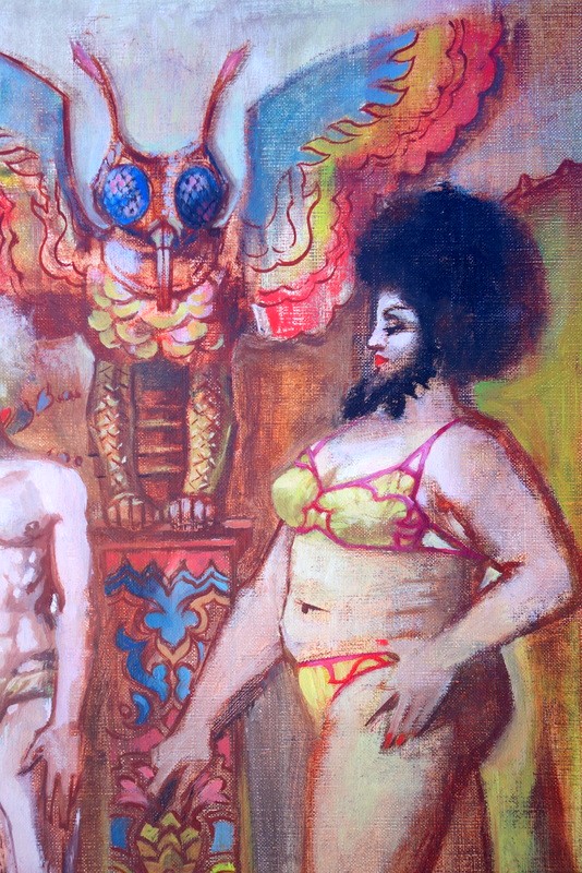 "the Bearded Woman" By Antoine Ribet, Circa 1970-photo-2