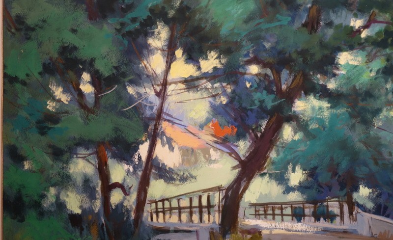 "bridge Over The Bave" By Gaston Belmon...saint Céré ..lot -photo-2