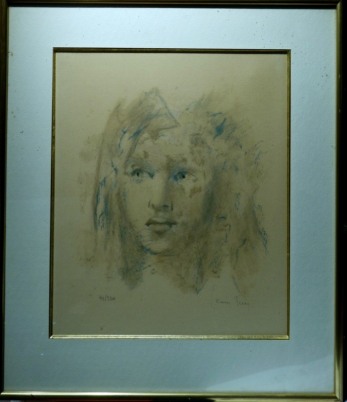"portrait Of A Young Girl" Lithograph By Leonor Fini