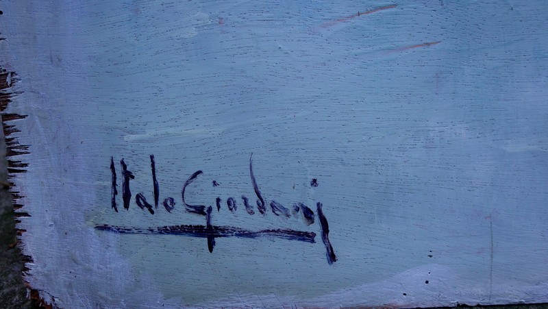 Large "bouquet Of Flowers" By Italo Giordano-photo-3