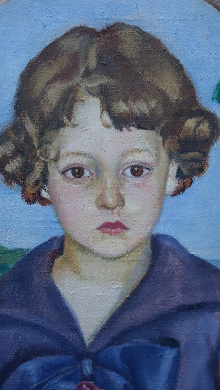 "little Girl With Flors"..pierre Deval 1924-photo-2