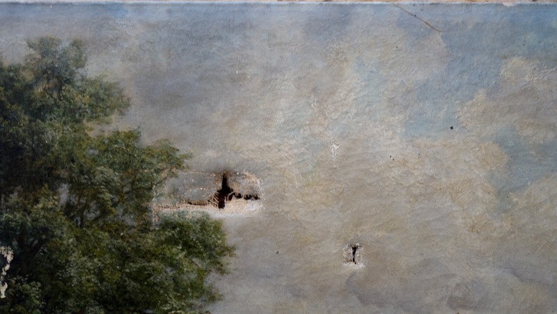 Large "swiss Or Italian Landscape" By L. Cougglia (?)..1891-photo-4