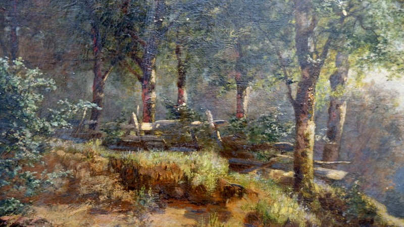 Large "swiss Or Italian Landscape" By L. Cougglia (?)..1891-photo-1