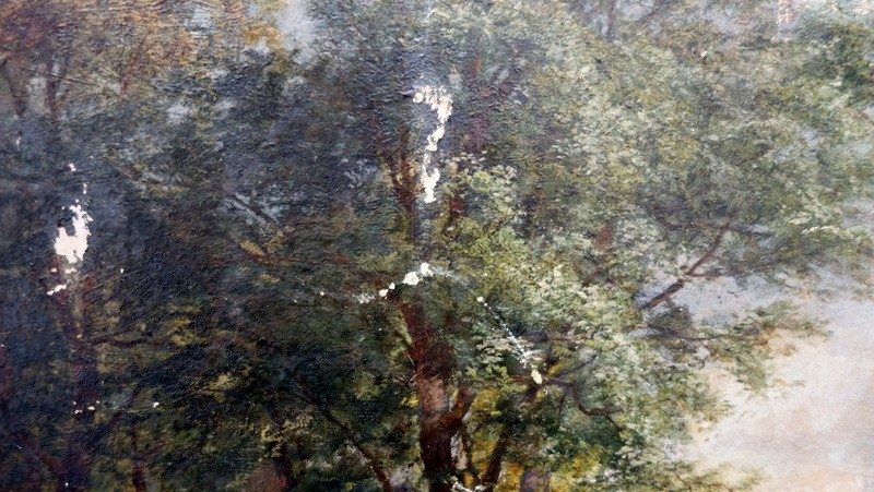 Large "swiss Or Italian Landscape" By L. Cougglia (?)..1891-photo-5