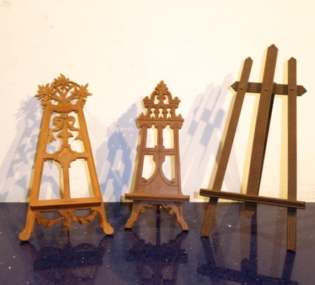 Lot de 3 "Petits CHEVALETS" en Bois Naturel