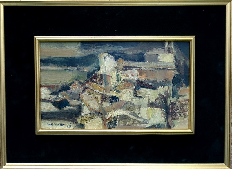 "Le VILLAGE " Signature Non Dechiffrée...1965