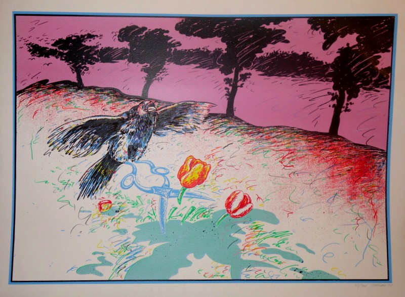 "the Thieving Magpie" Serigraph By Christian Ludwig Attersee ...1973-photo-3