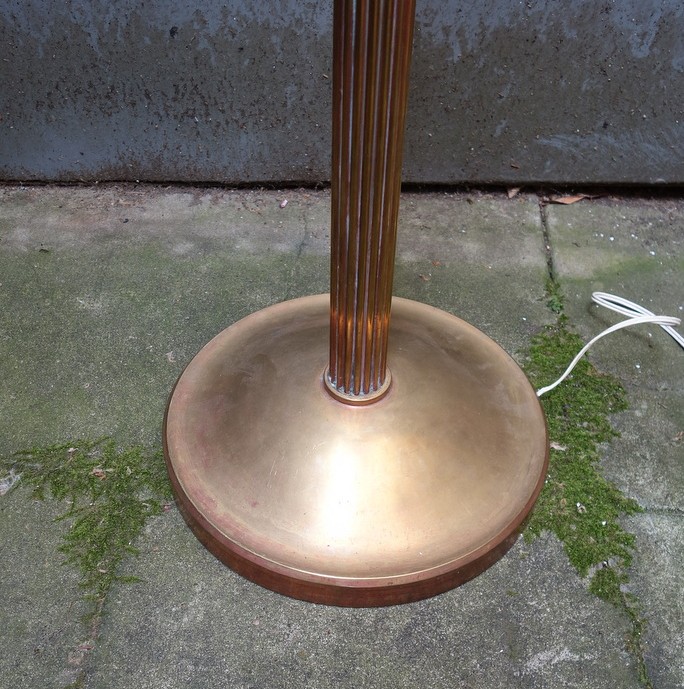 "LAMPADAIRE  ART DECO " en Laiton Cuivré -photo-4