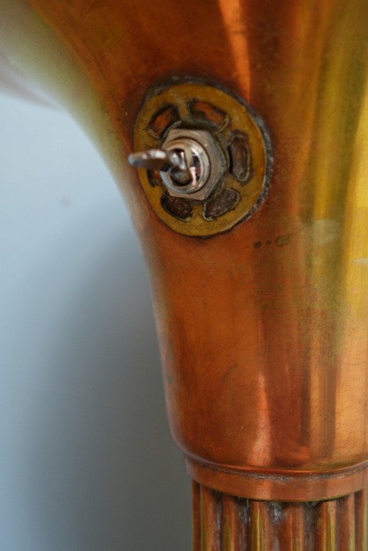 "LAMPADAIRE  ART DECO " en Laiton Cuivré -photo-2