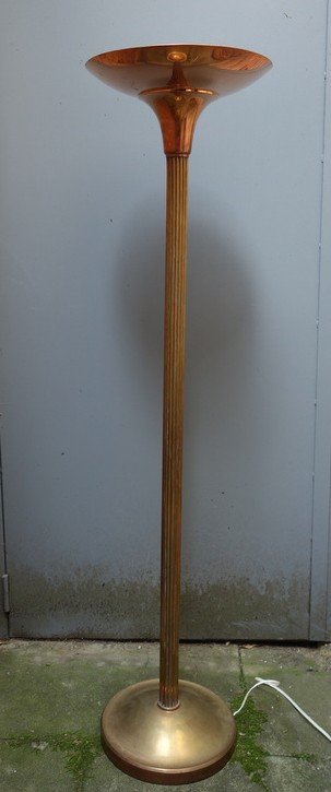 "LAMPADAIRE  ART DECO " en Laiton Cuivré 