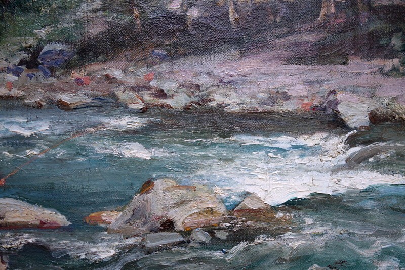 "gave De Pau A Gedre" By Gustave Colin ..bigorre Circa 1880-photo-4