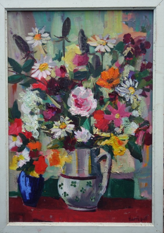 "Le BOUQUET de FLEURS" par Jean HOURREGUE vers 1960/70