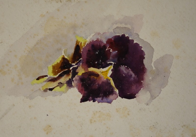 La ROSE et la LETTRE" Aquarelle de Blanche ODIN-photo-5