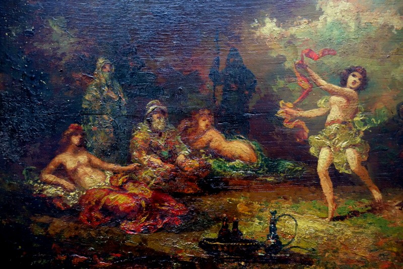 "DANSEUSE au HAREM" Attribué a Frederic BORGELLA vers 1880-photo-4