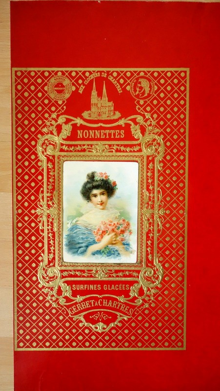 Lot de 11 CHROMOLITHOS 1900 Emballages NONNETTES GERBET CHARTRES-photo-2